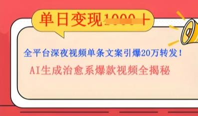 全平台深夜文案新风口:DeepSeek生成百万播放量金句,治愈系内容涨粉速度快4倍-亮剑学堂